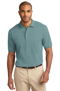 Port Authority Heavyweight Cotton Pique Polo - Seafoam