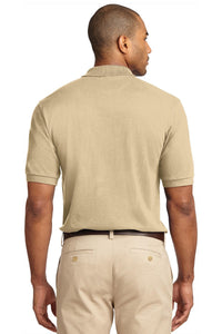 Port Authority Heavyweight Cotton Pique Polo - Stone Back