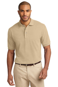 Port Authority Heavyweight Cotton Pique Polo - Stone