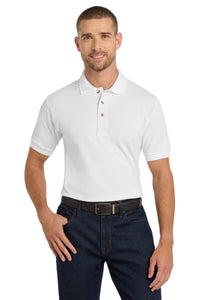 Port Authority Heavyweight Cotton Pique Polo - White