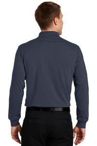 Port Authority Rapid Dry Long Sleeve Polo - Classic Navy Back