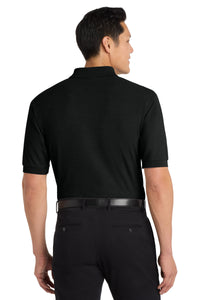 Port Authority Extended Size Silk Touch Polo K500ES - Black Back