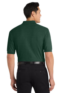 Port Authority Extended Size Silk Touch Polo K500ES - Dark Green Back