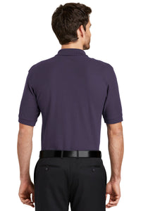 Port Authority Extended Size Silk Touch Polo K500ES - Eggplant Back