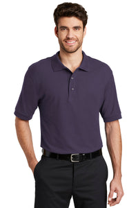 Port Authority Extended Size Silk Touch Polo K500ES - Eggplant