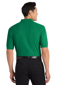 Port Authority Extended Size Silk Touch Polo K500ES - Kelly Green Back