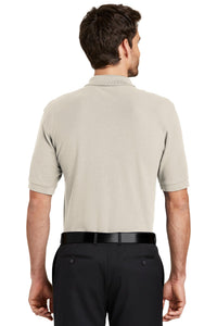 Port Authority Extended Size Silk Touch Polo K500ES - Light Stone Back