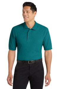 Port Authority Extended Size Silk Touch Polo K500ES - Teal Green