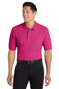 Port Authority Extended Size Silk Touch Polo K500ES - Tropical Pink