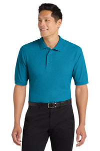 Port Authority Extended Size Silk Touch Polo K500ES - Turquoise