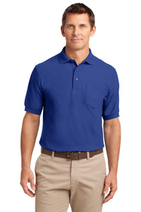 Port Authority Silk Touch Polo with Pocket - Royal