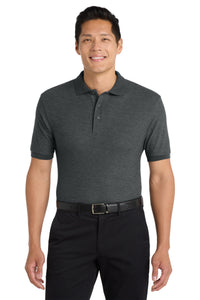 Port Authority Silk Touch Polo K500 - Charcoal Heather Grey