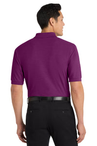 Port Authority Silk Touch Polo K500 - Deep Berry Back