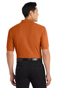 Port Authority Silk Touch Polo K500 - Texas Orange Back