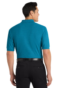 Port Authority Silk Touch Polo K500 - Turquoise Back
