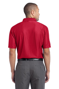 DISCONTINUED Port Authority Performance Vertical Pique Polo - Classic Red Back