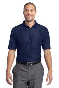DISCONTINUED Port Authority Performance Vertical Pique Polo - True Navy