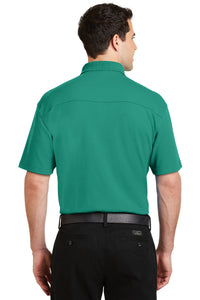 Port Authority Silk Touch Interlock Performance Polo - Verdant Green Back