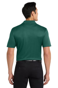 Port Authority Performance Fine Jacquard Polo - Green Glen Back