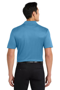 Port Authority Performance Fine Jacquard Polo - Ocean Blue Back