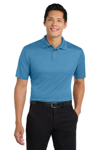 Port Authority Performance Fine Jacquard Polo - Ocean Blue