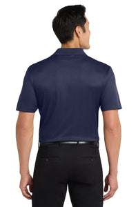 Port Authority Performance Fine Jacquard Polo - True Navy Back