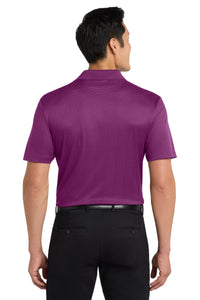 Port Authority Performance Fine Jacquard Polo - Violet Purple Back