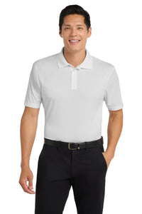 Port Authority Performance Fine Jacquard Polo - White