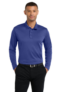 Port Authority Silk Touch Performance Long Sleeve Polo - Royal