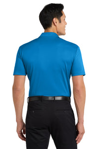 Port Authority Silk Touch Performance Pocket Polo - Brilliant Blue Back