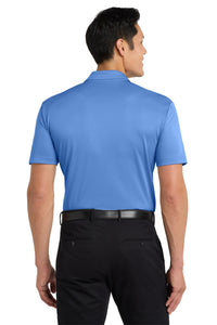 Port Authority Silk Touch Performance Pocket Polo - Carolina Blue Back