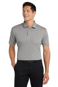 Port Authority Silk Touch Performance Pocket Polo - Gusty Grey