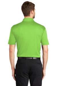 Port Authority Silk Touch Performance Pocket Polo - Lime Back