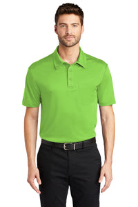 Port Authority Silk Touch Performance Pocket Polo - Lime