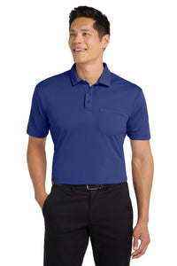 Port Authority Silk Touch Performance Pocket Polo - Royal