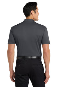 Port Authority Silk Touch Performance Pocket Polo - Steel Grey Back