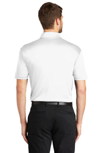 Port Authority Silk Touch Performance Pocket Polo - White Back