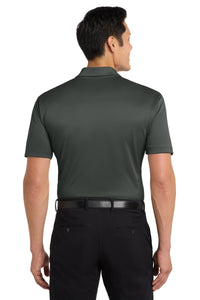 Port Authority Tall Silk Touch Performance Polo - Steel Grey Back