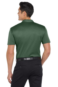 Port Authority  Heathered Silk Touch  Performance Polo - Green Glen Heather Back