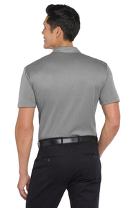 Port Authority  Heathered Silk Touch  Performance Polo - Shadow Grey Heather Back