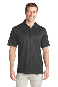 DISCONTINUED Port Authority Tech Embossed Polo - Graphite