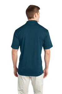 DISCONTINUED Port Authority Tech Embossed Polo - Poseidon Blue Back