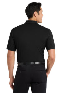Port Authority Stretch Pique Polo - Black Back