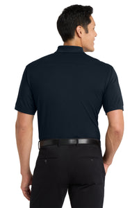 Port Authority Stretch Pique Polo - Dress Blue Navy Back