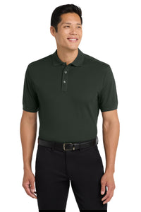 Port Authority Stretch Pique Polo - Grey Smoke