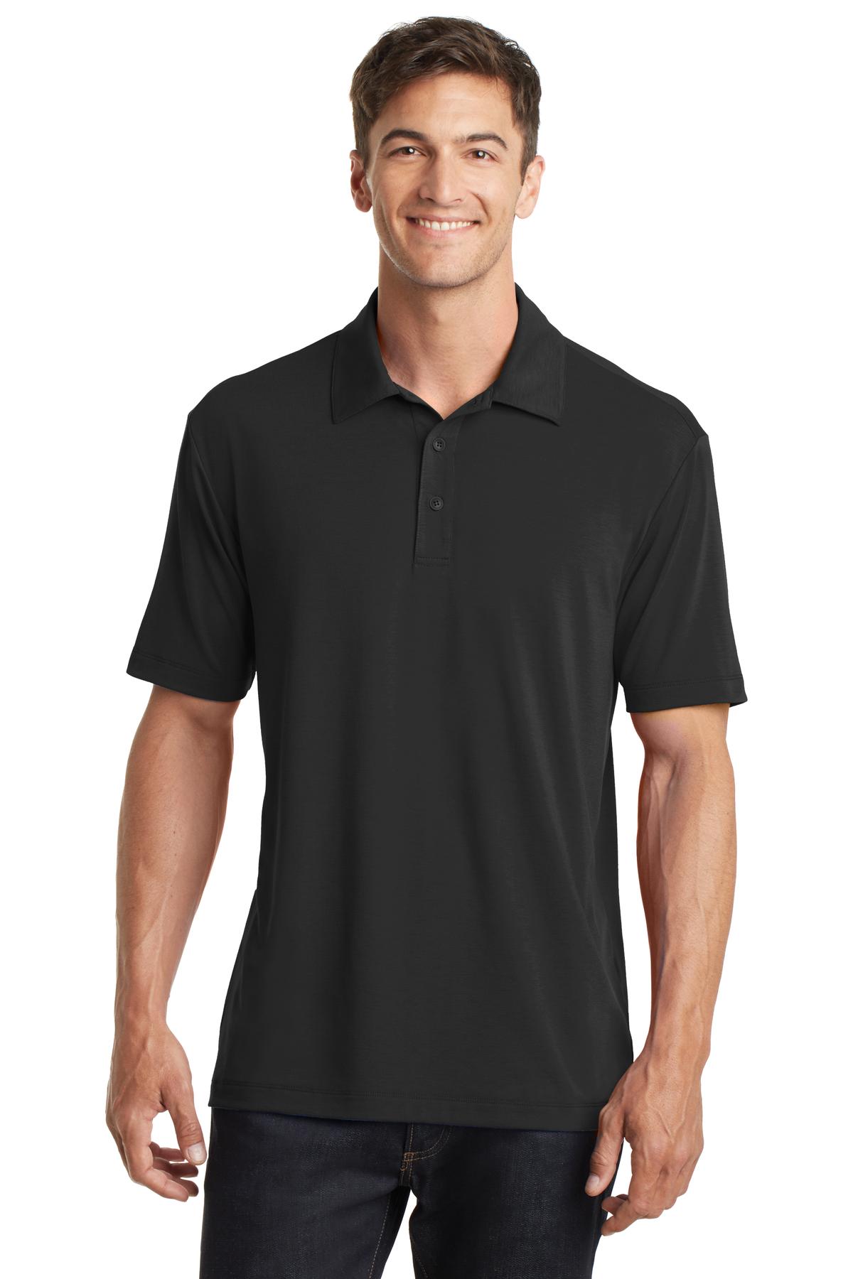 Port Authority Cotton Touch Performance Polo - Black