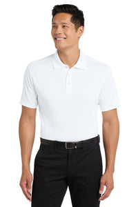 Port Authority Diamond Jacquard Polo - White