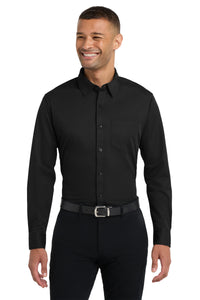 Port Authority Dimension Knit Dress Shirt - Black