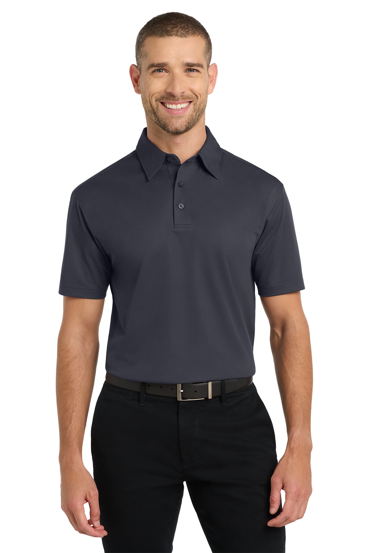 DISCONTINUED Port Authority Dimension Polo - Battleship Grey