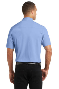 DISCONTINUED Port Authority Dimension Polo - Dress Shirt Blue Back